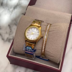 PACK 0001  Montre – SOYA GOLD & WHITE + bracelet