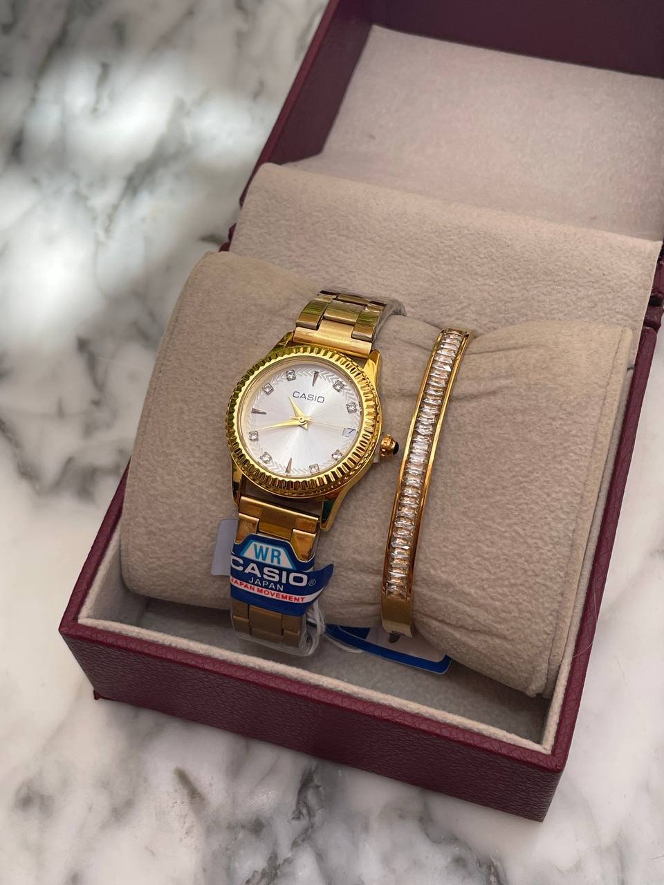 PACK 0001 Montre – SOYA GOLD & WHITE + bracelet
