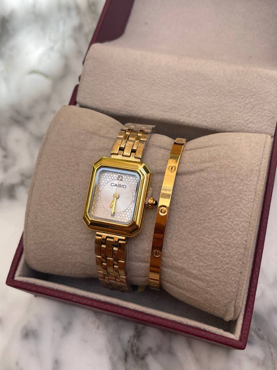 PACK 0003 Montre – GRACE GOLD & WHITE + Bracelet